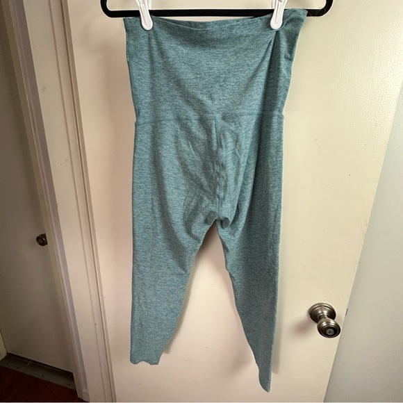 Spacedye Love the Bump Light Green Space Dye Midi Maternity Leggings Size L/XL?? - Picture 4 of 15